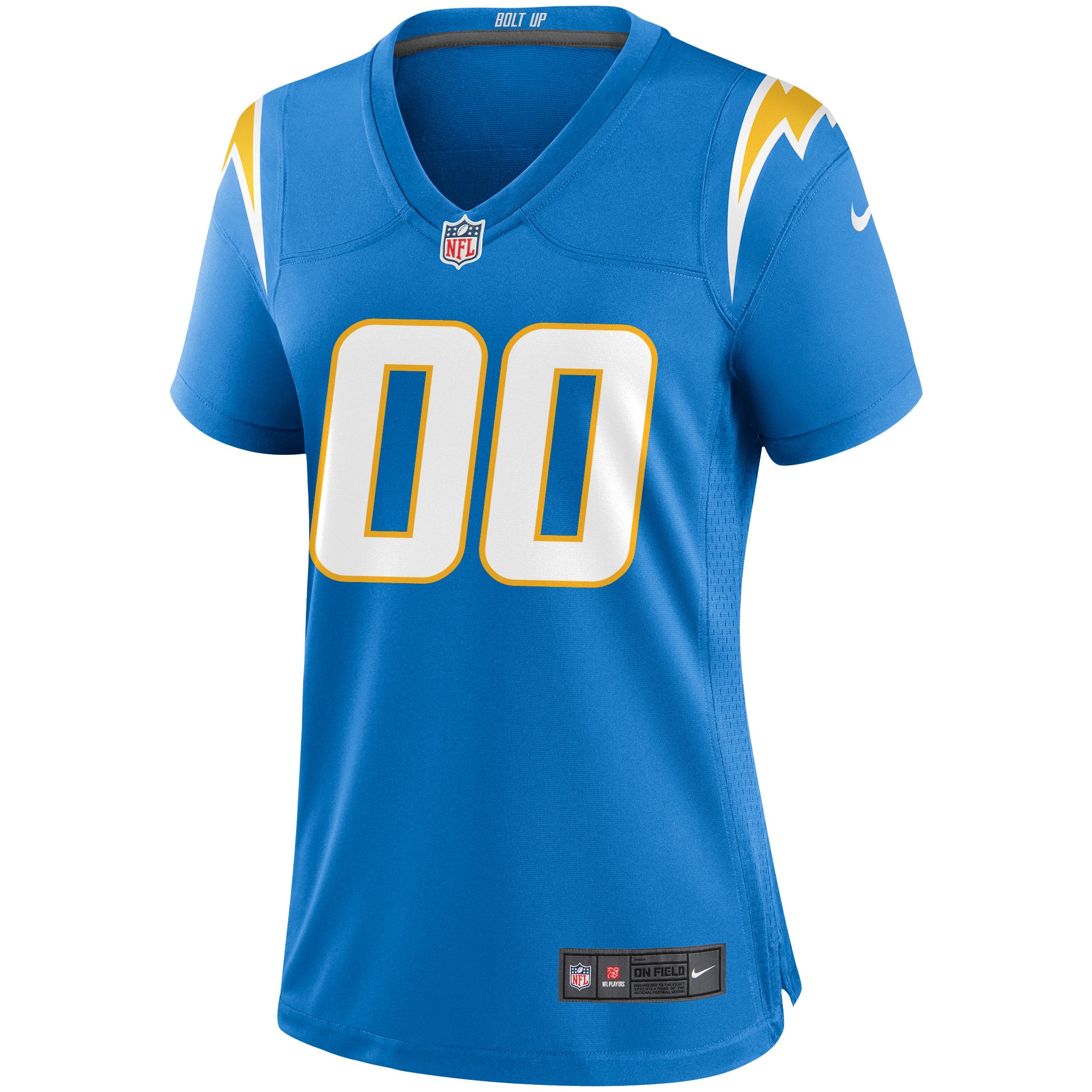Women's Los Angeles Chargers Nike Powder Blue Custom Game Jersey - Image 2