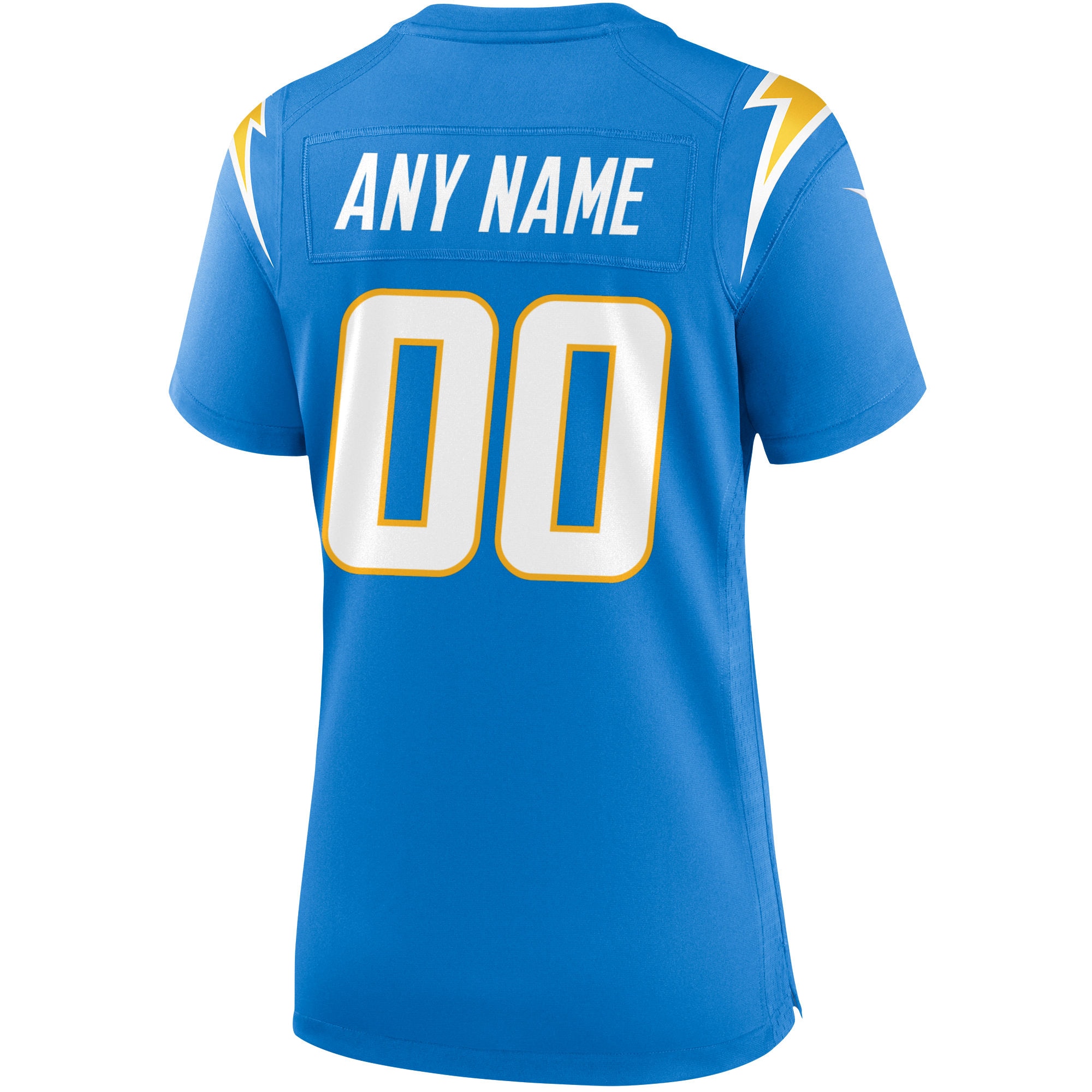 Women's Los Angeles Chargers Nike Powder Blue Custom Game Jersey - Image 3