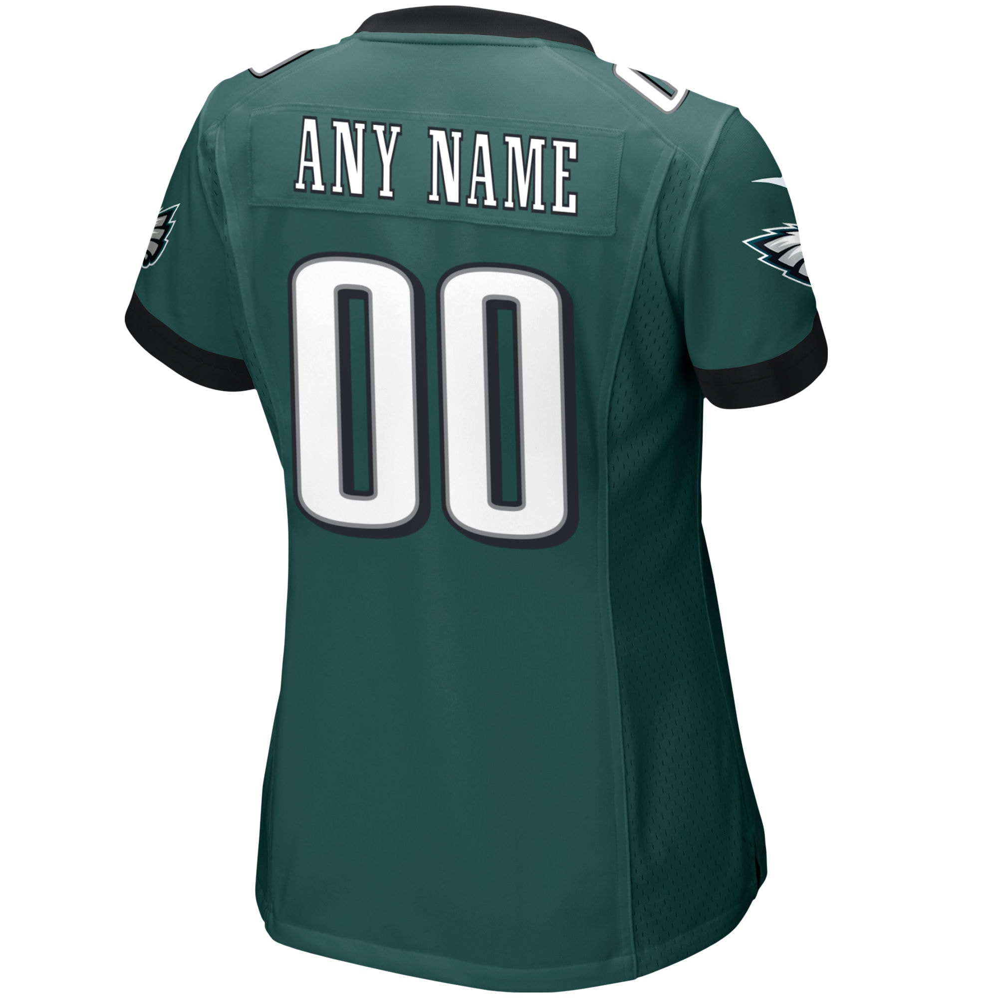 Women's Nike Midnight Green Philadelphia Eagles Custom Game Jersey - Image 3