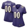 Women's Nike Purple Baltimore Ravens Custom Game Jersey
