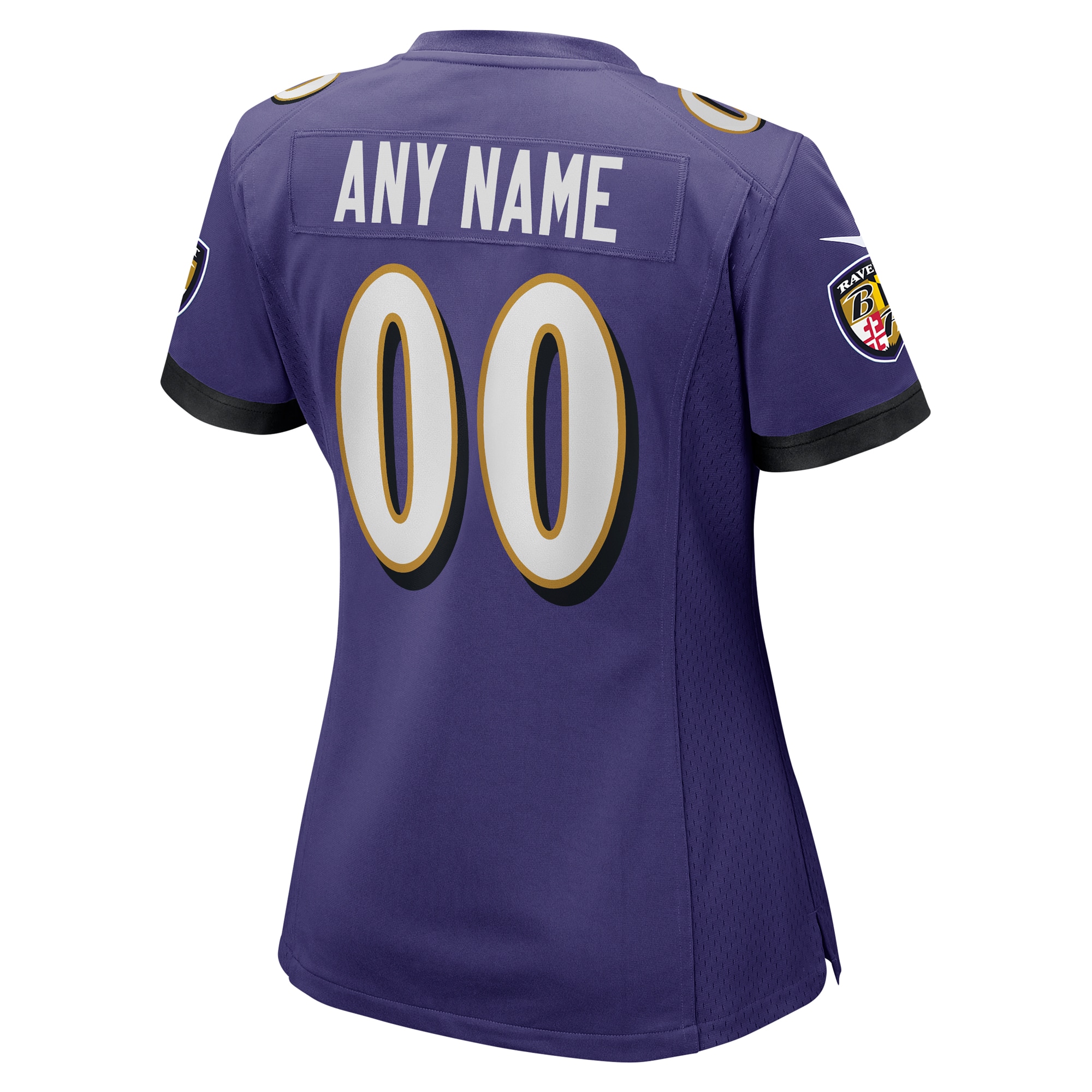 Women's Nike Purple Baltimore Ravens Custom Game Jersey - Image 3
