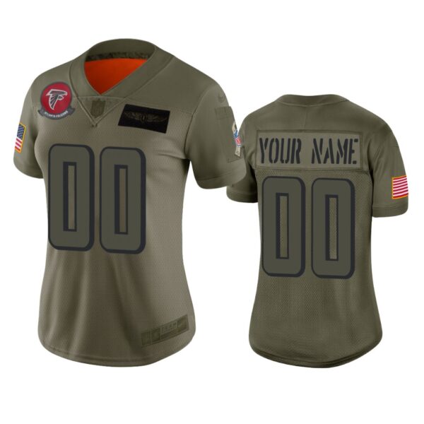 Women’s Atlanta Falcons Custom Camo 2019 Salute to Service Limited Jersey
