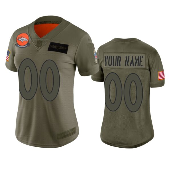 Women’s Denver Broncos Custom Camo 2019 Salute to Service Limited Jersey