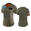 Women’s Los Angeles Chargers Custom Camo 2019 Salute to Service Limited Jersey