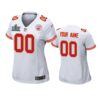 Women’s Kansas City Chiefs Custom White Super Bowl LIV Game Jersey