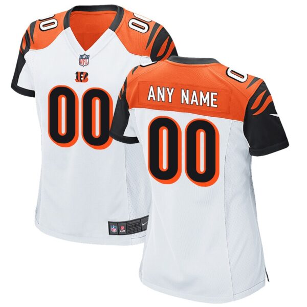 Women’s Cincinnati Bengals Nike White Custom Jersey