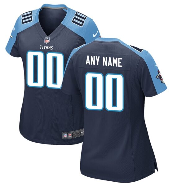 Women’s Tennessee Titans Nike Navy Custom Game Jersey