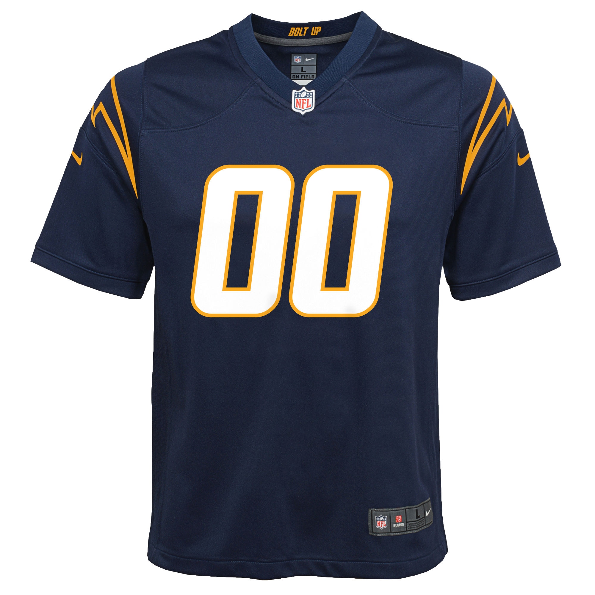 Youth Los Angeles Chargers Nike Navy Alternate Custom Game Jersey - Image 2