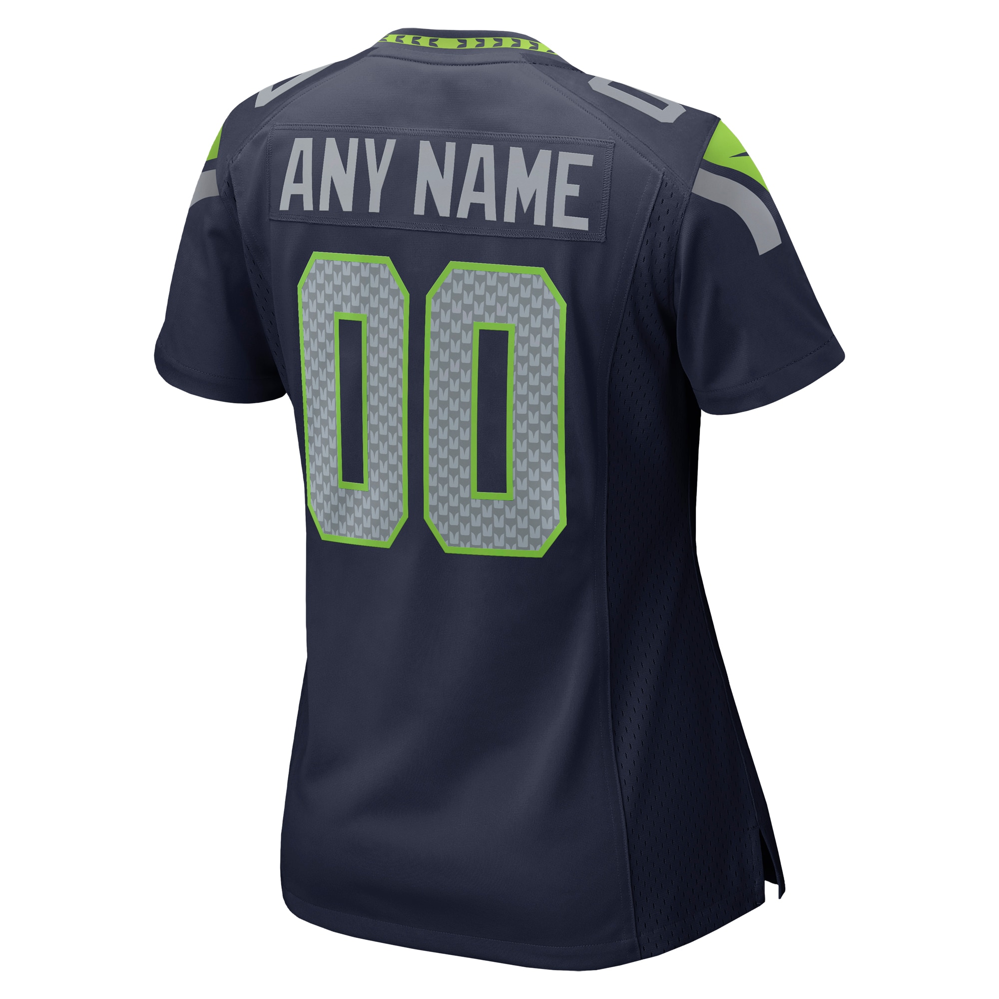 Women's Seattle Seahawks Nike College Navy Custom Game Jersey - Image 3