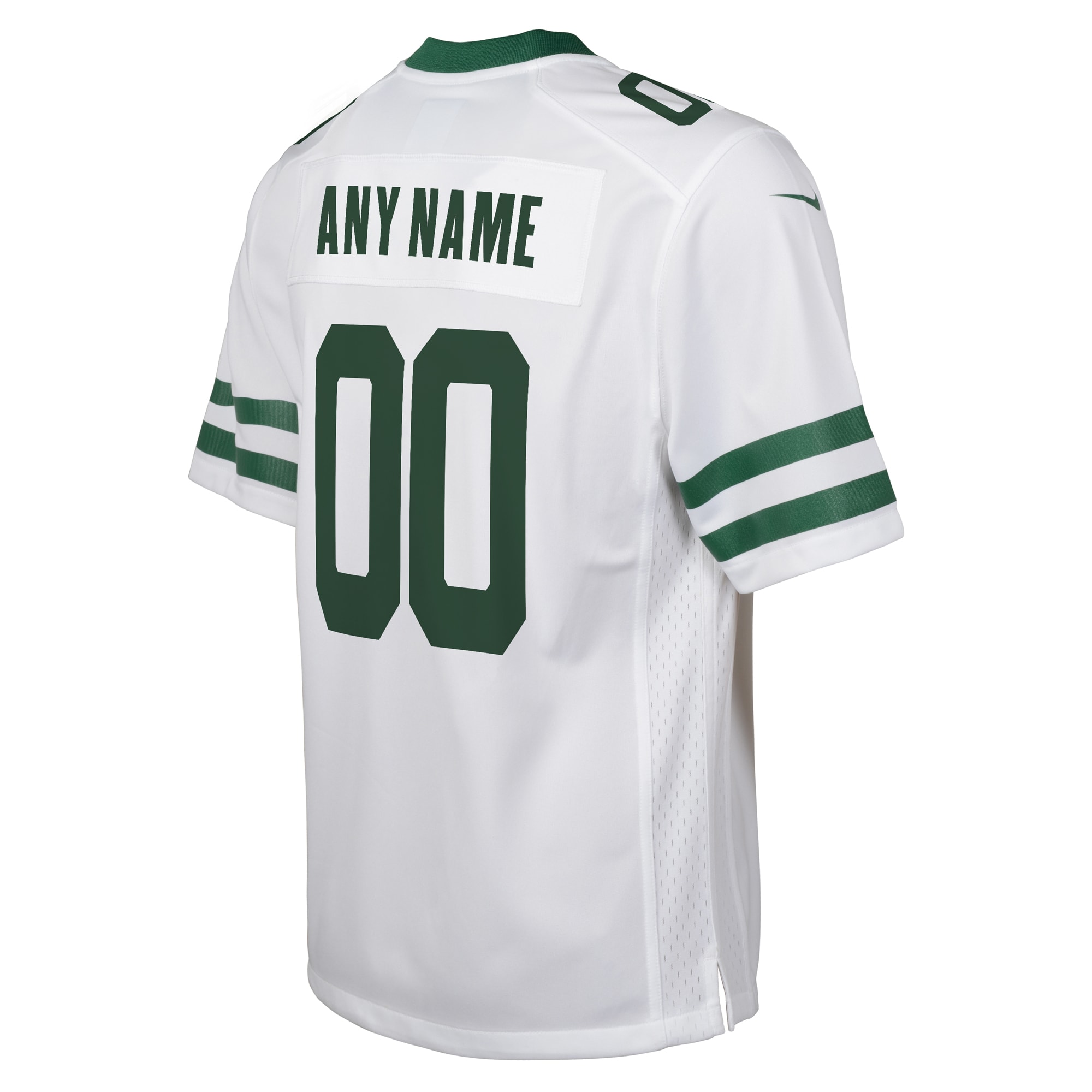 Youth New York Jets Nike White Legacy Custom Game Jersey - Image 3