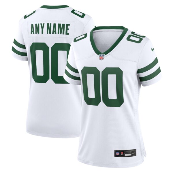 New York Jets Nike Women’s Custom Game Jersey – Legacy White