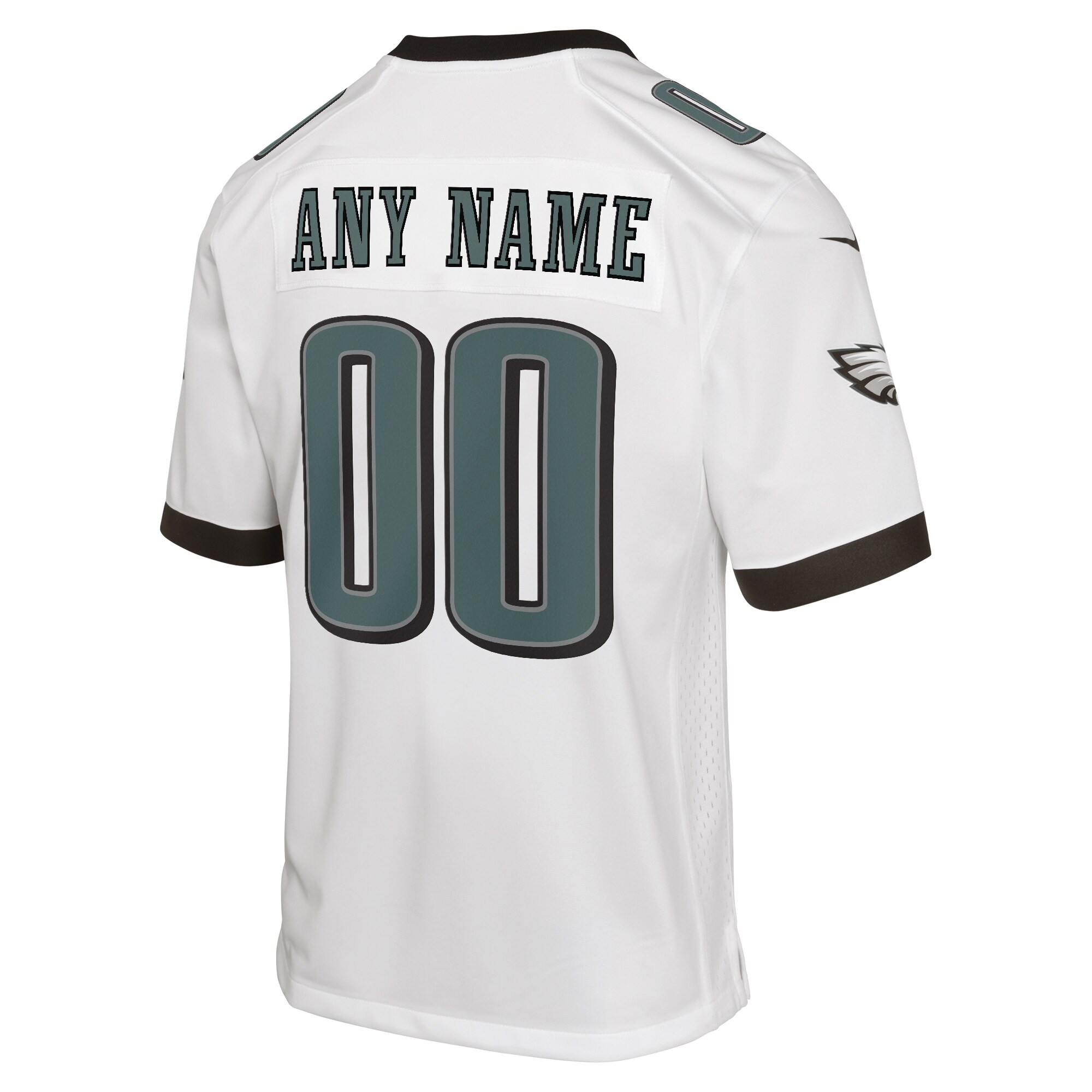 Philadelphia Eagles Nike Youth Custom Game Jersey – White - Image 2
