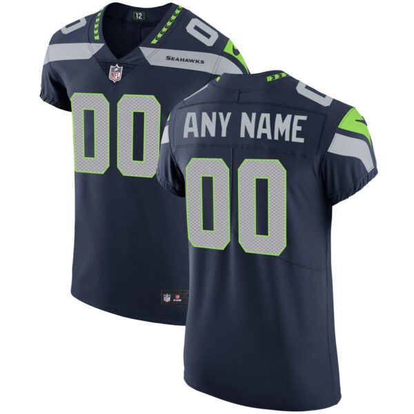 Seattle Seahawks Nike Vapor Untouchable Custom Elite Jersey – College Navy