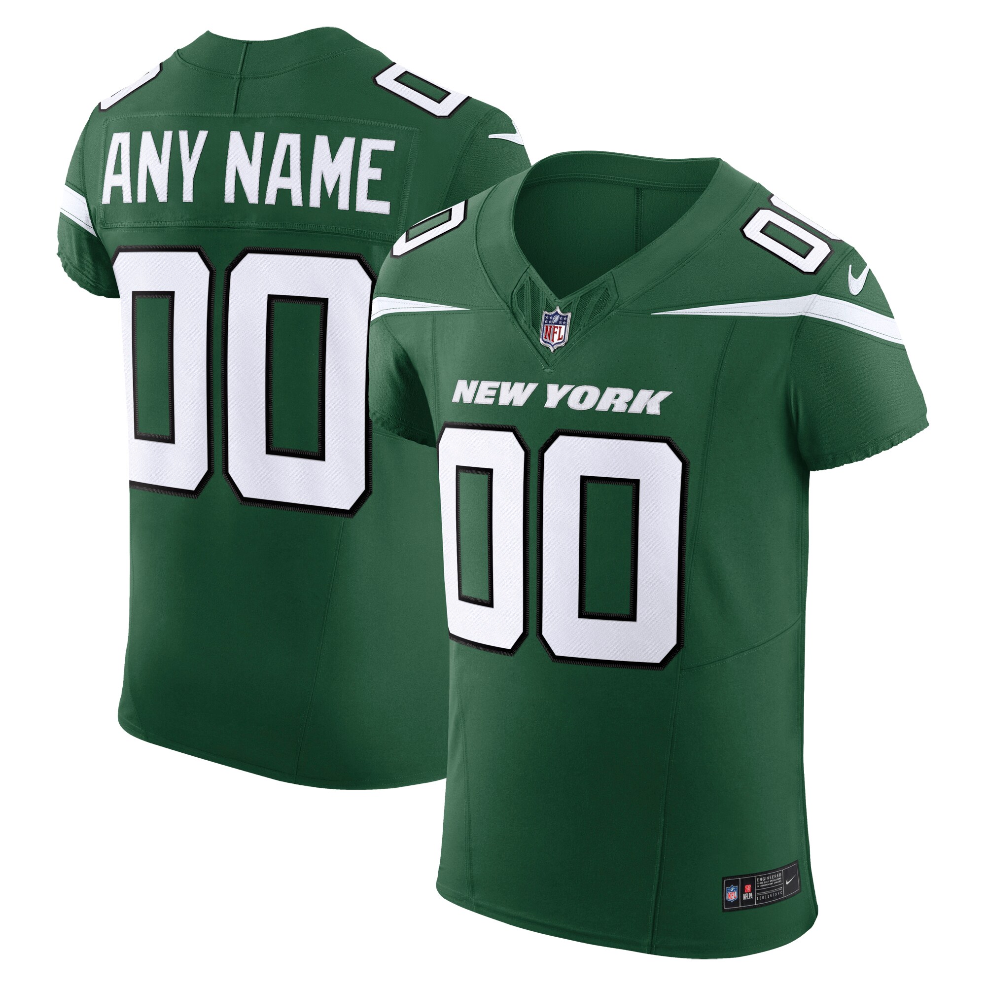 New York Jets Nike Vapor F.U.S.E. Elite Custom Jersey – Gotham Green