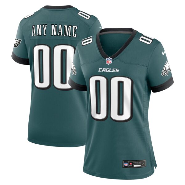 Philadelphia Eagles Nike Women’s Custom Game Jersey – Midnight Green