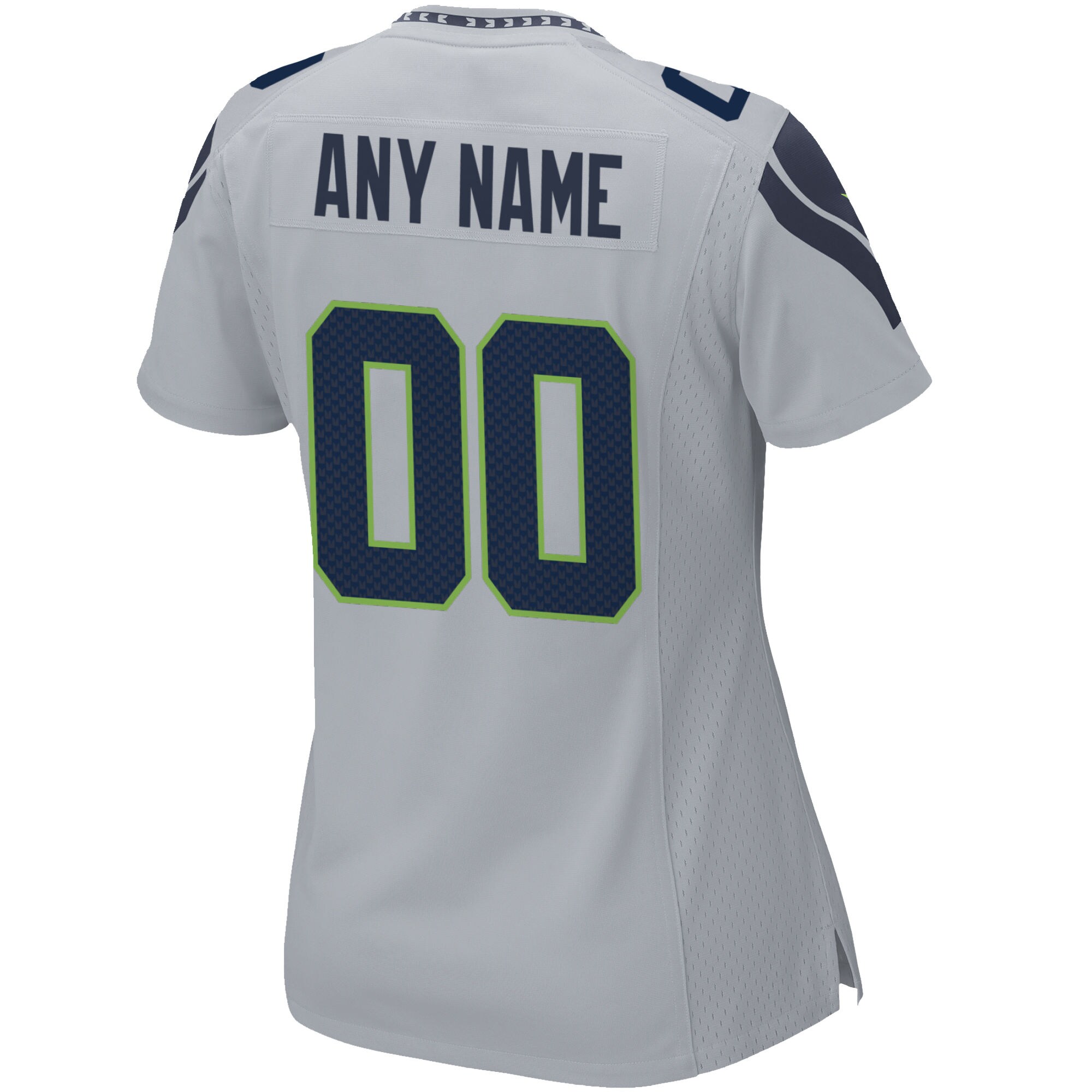 Seattle Seahawks Nike Women’s Alternate Custom Game Jersey – Gray - Image 3