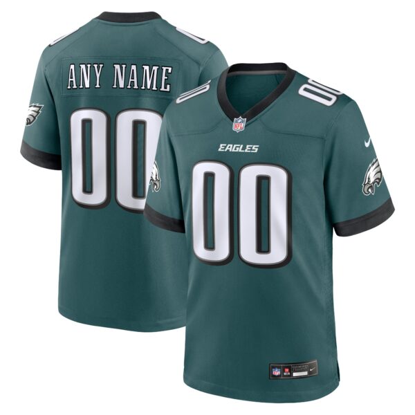 Philadelphia Eagles Nike Custom Game Jersey – Midnight Green