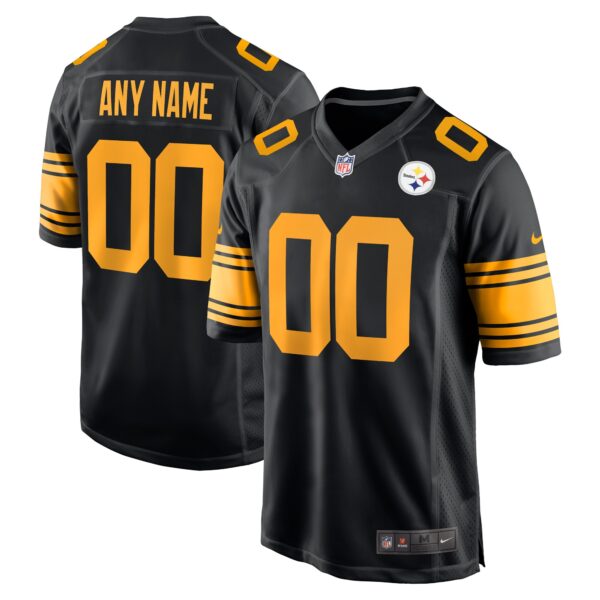 Pittsburgh Steelers Nike Alternate Custom Game Jersey – Black