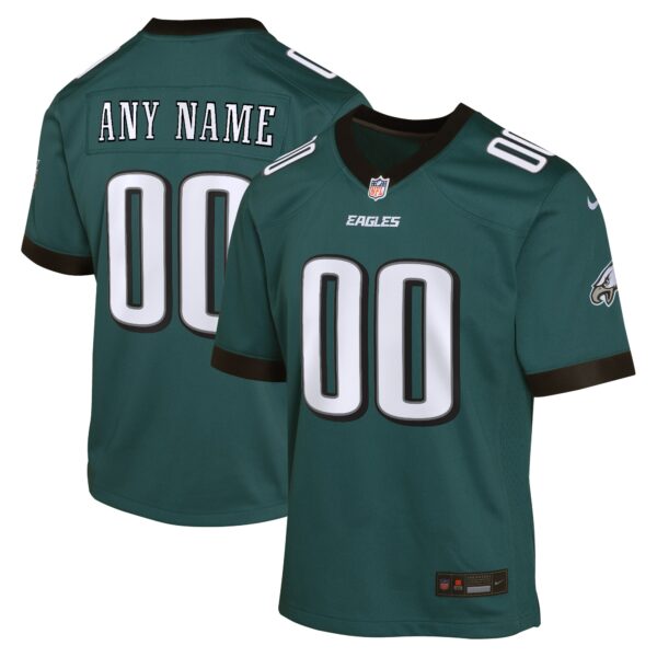 Philadelphia Eagles Nike Youth Custom Game Jersey – Midnight Green