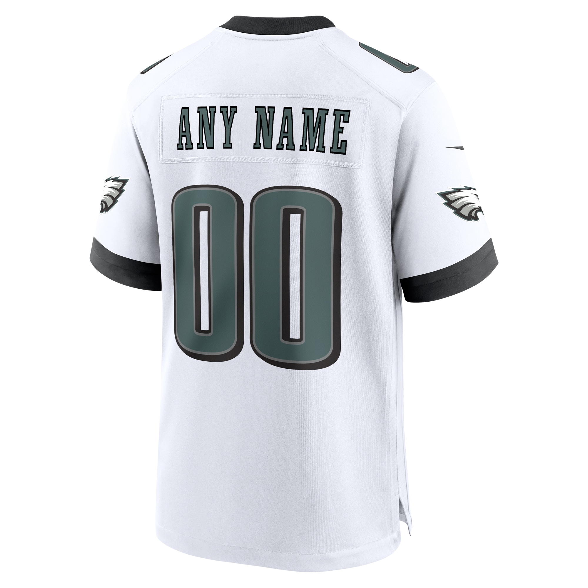 Philadelphia Eagles Nike Custom Game Jersey – White - Image 3