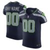Seattle Seahawks Nike Vapor F.U.S.E. Elite Custom Jersey – College Navy