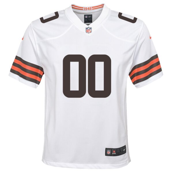 Nike Cleveland Browns Youth Custom Game Jersey – White