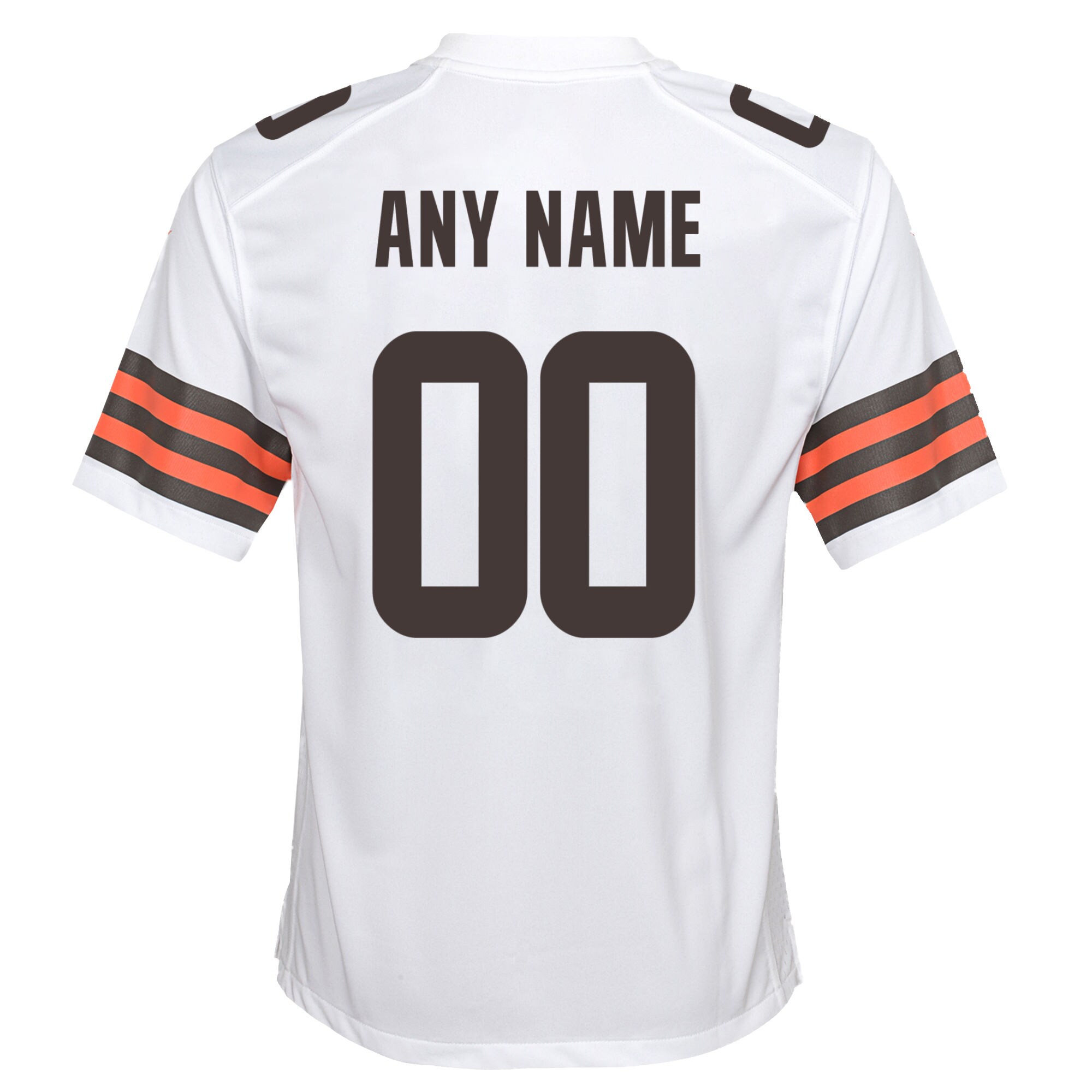 Nike Cleveland Browns Youth Custom Game Jersey – White - Image 2