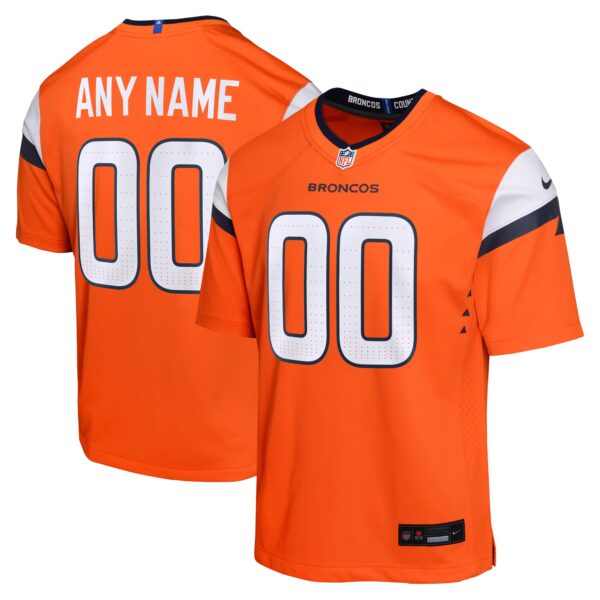 Denver Broncos Nike Youth Custom Game Jersey – Orange