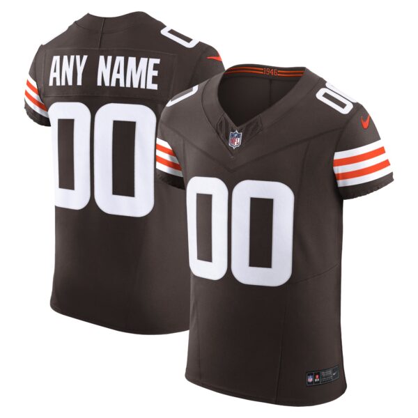 Cleveland Browns Nike Vapor F.U.S.E. Elite Custom Jersey – Brown