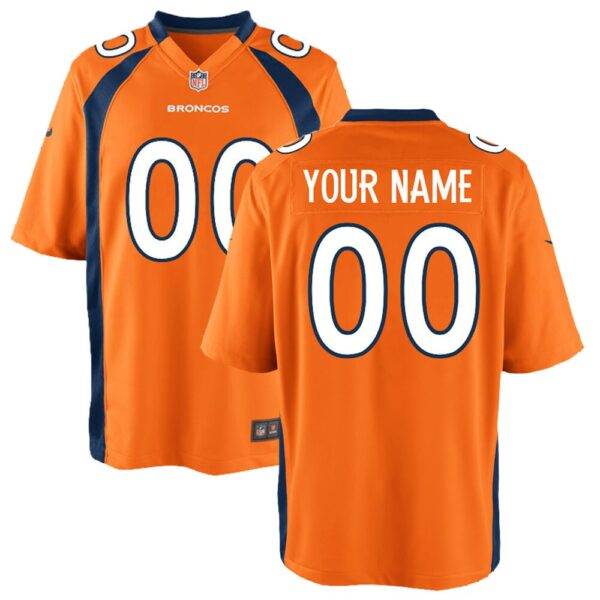 Denver Broncos Nike Youth Custom Game Jersey – Orange