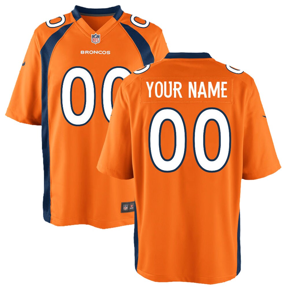 Denver Broncos Nike Youth Custom Game Jersey – Orange