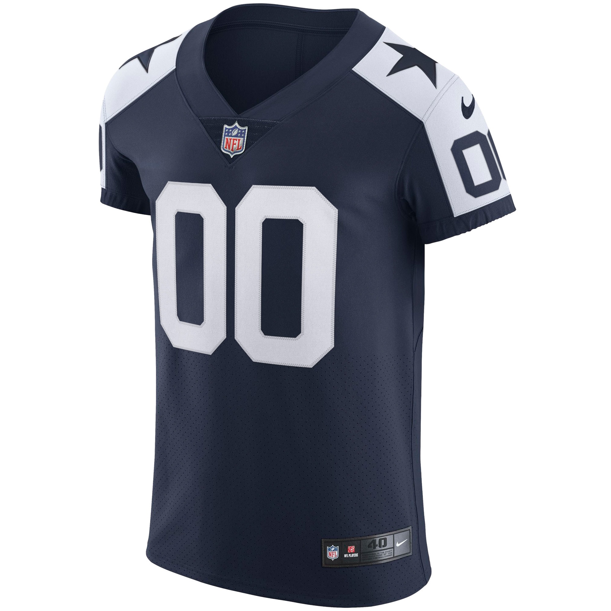 Dallas Cowboys Nike Alternate Vapor Elite Custom Jersey – Navy