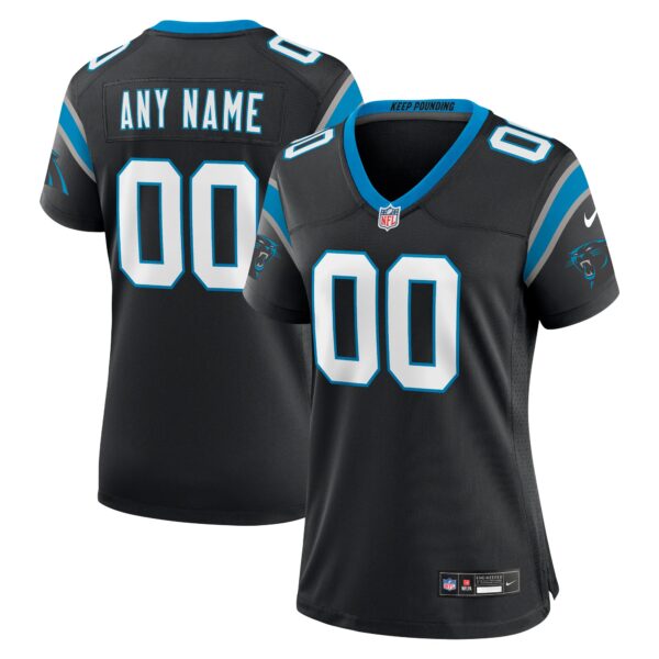 Carolina Panthers Nike Women’s Custom Game Jersey – Black