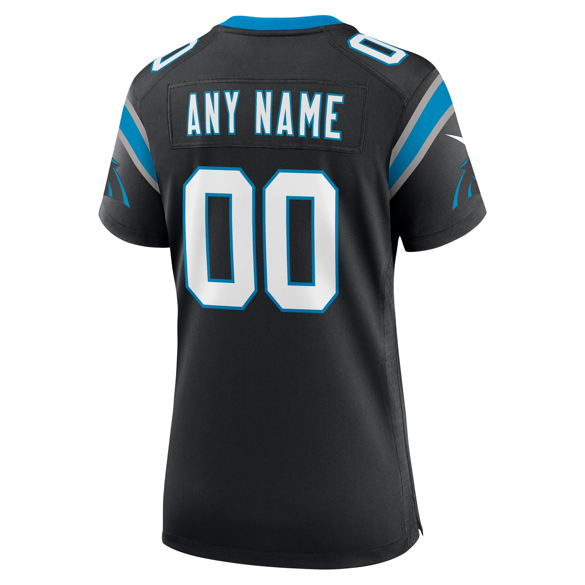 Carolina Panthers Nike Women’s Custom Game Jersey – Black - Image 2
