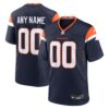 Denver Broncos Nike Alternate Custom Game Jersey – Navy
