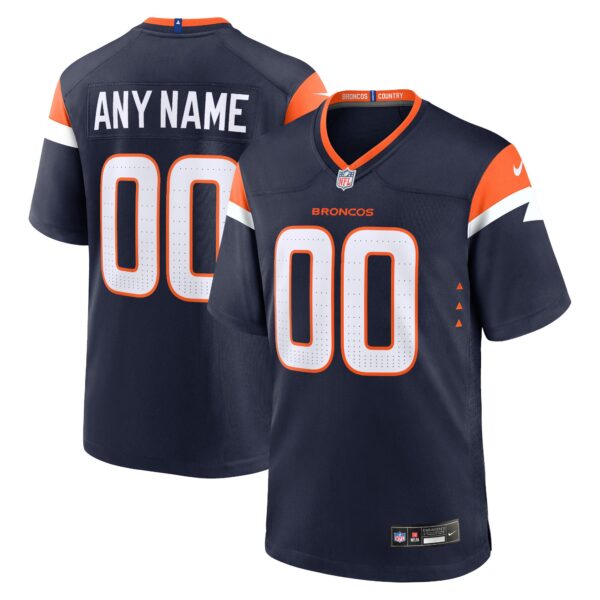 Denver Broncos Nike Alternate Custom Game Jersey – Navy