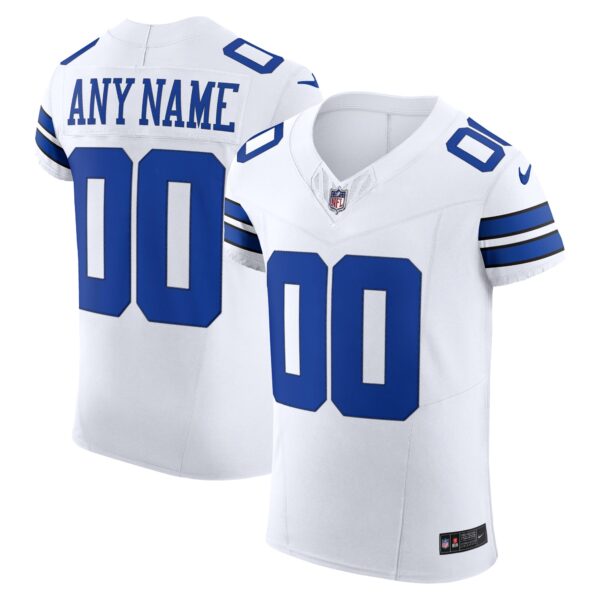 Dallas Cowboys Nike Vapor F.U.S.E. Elite Custom Jersey – White