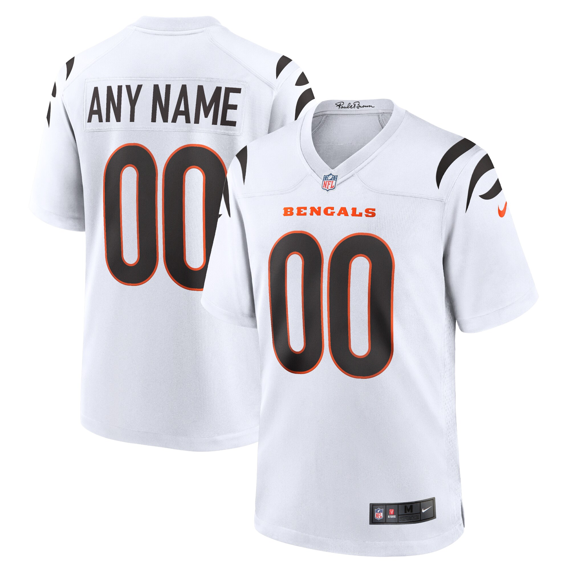 Cincinnati Bengals Nike Game Custom Jersey – White