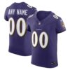 Baltimore Ravens Nike Vapor F.U.S.E. Elite Custom Jersey – Purple