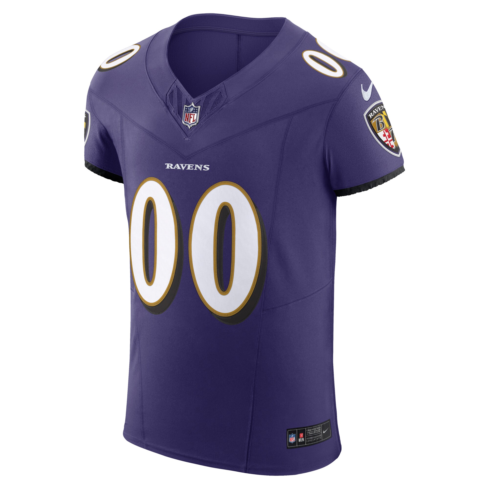 Baltimore Ravens Nike Vapor F.U.S.E. Elite Custom Jersey – Purple - Image 2