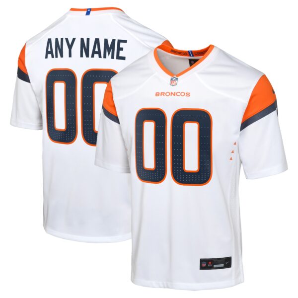 Denver Broncos Nike Youth Custom Game Jersey – White