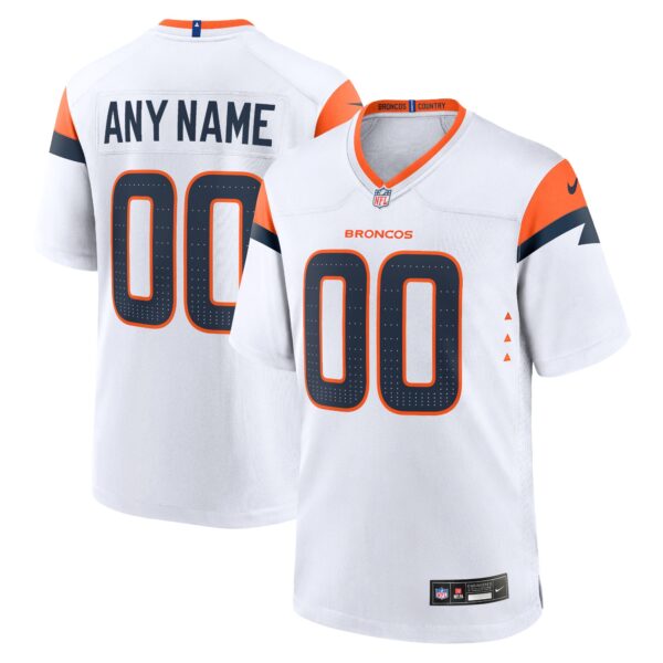 Denver Broncos Nike Custom Game Jersey – White