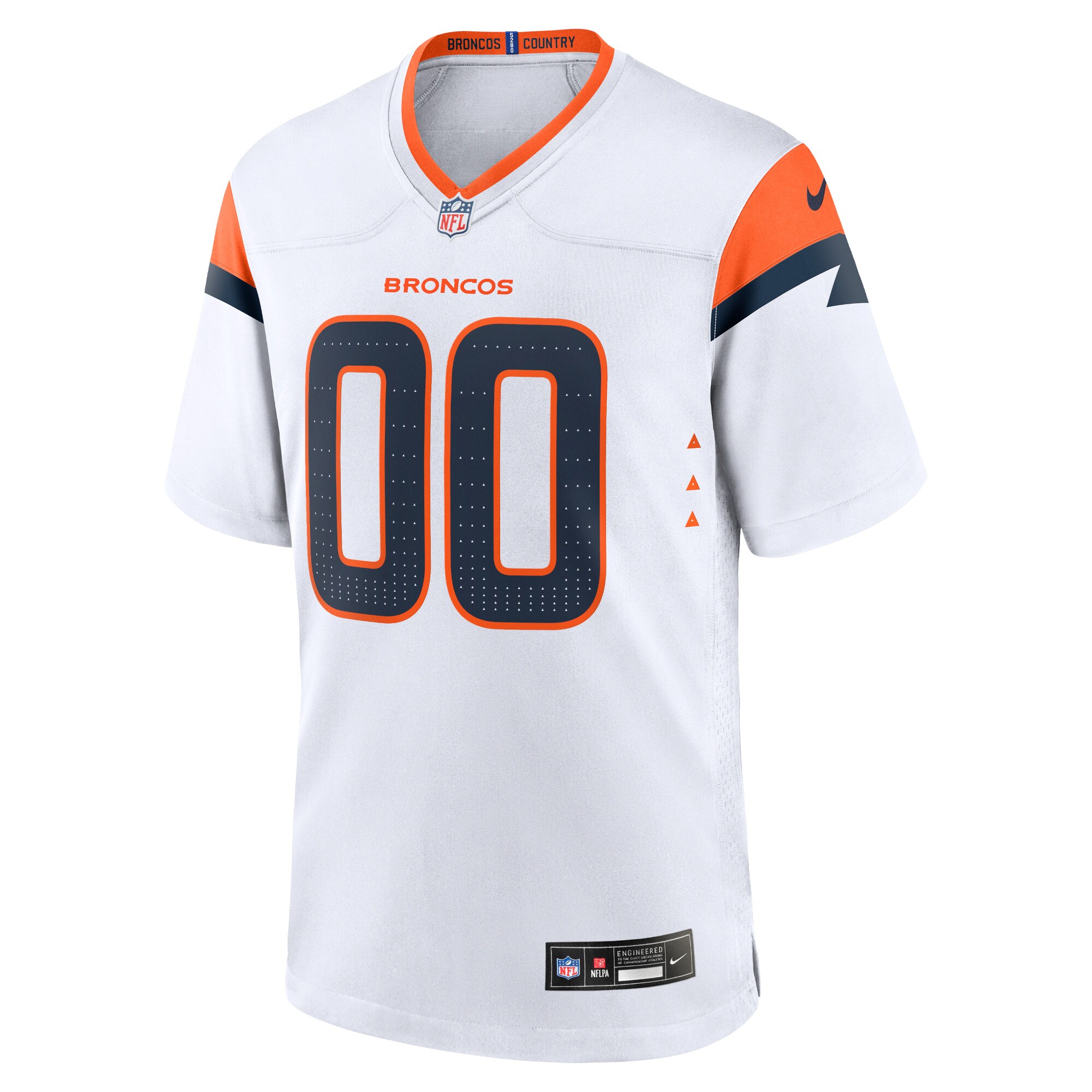 Denver Broncos Nike Custom Game Jersey – White - Image 2