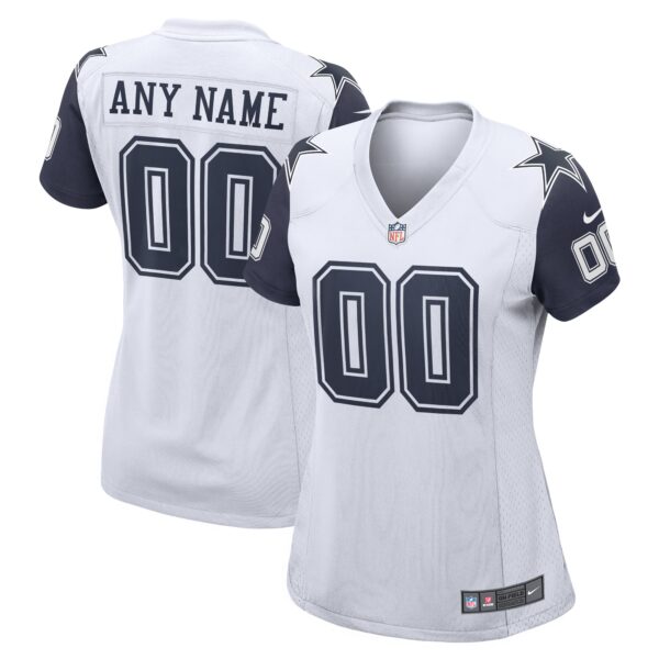 Dallas Cowboys Nike Women’s Alternate Custom Game Jersey – White