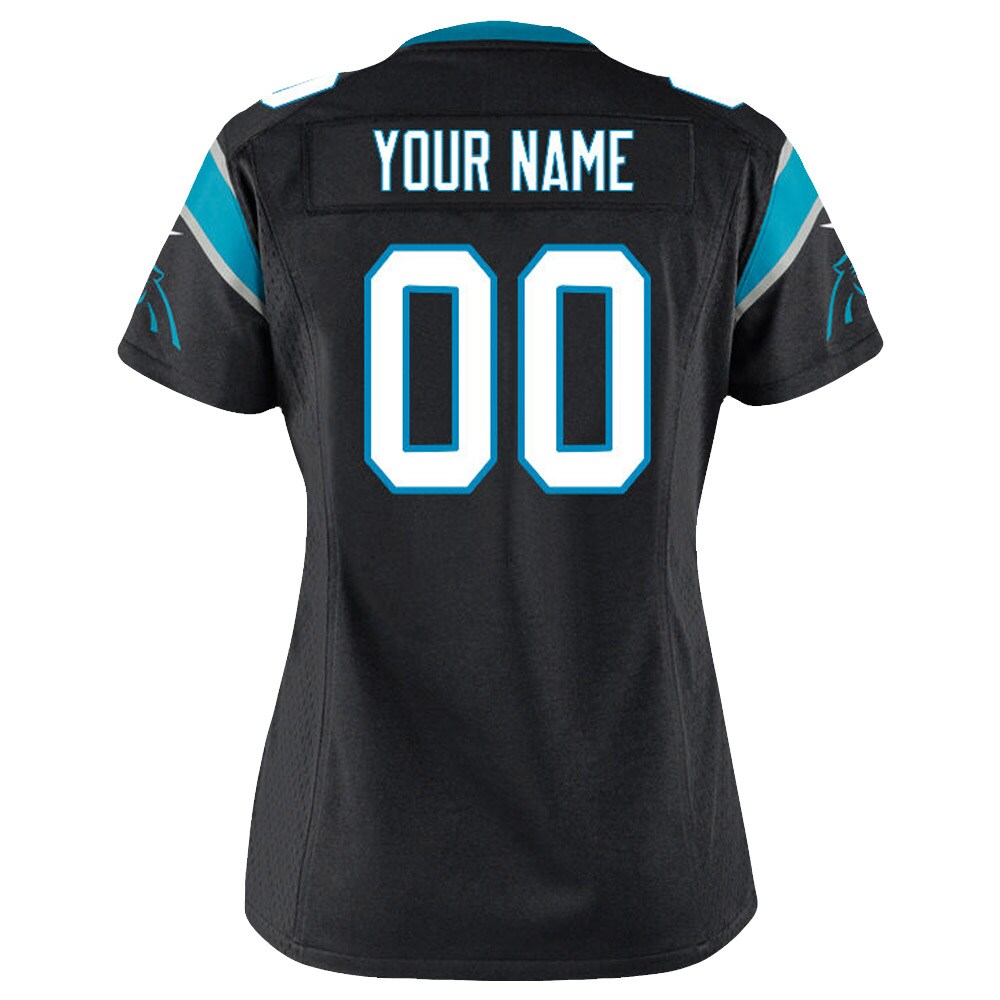 Carolina Panthers Nike Women’s Customized Game Jersey – Black - Image 3
