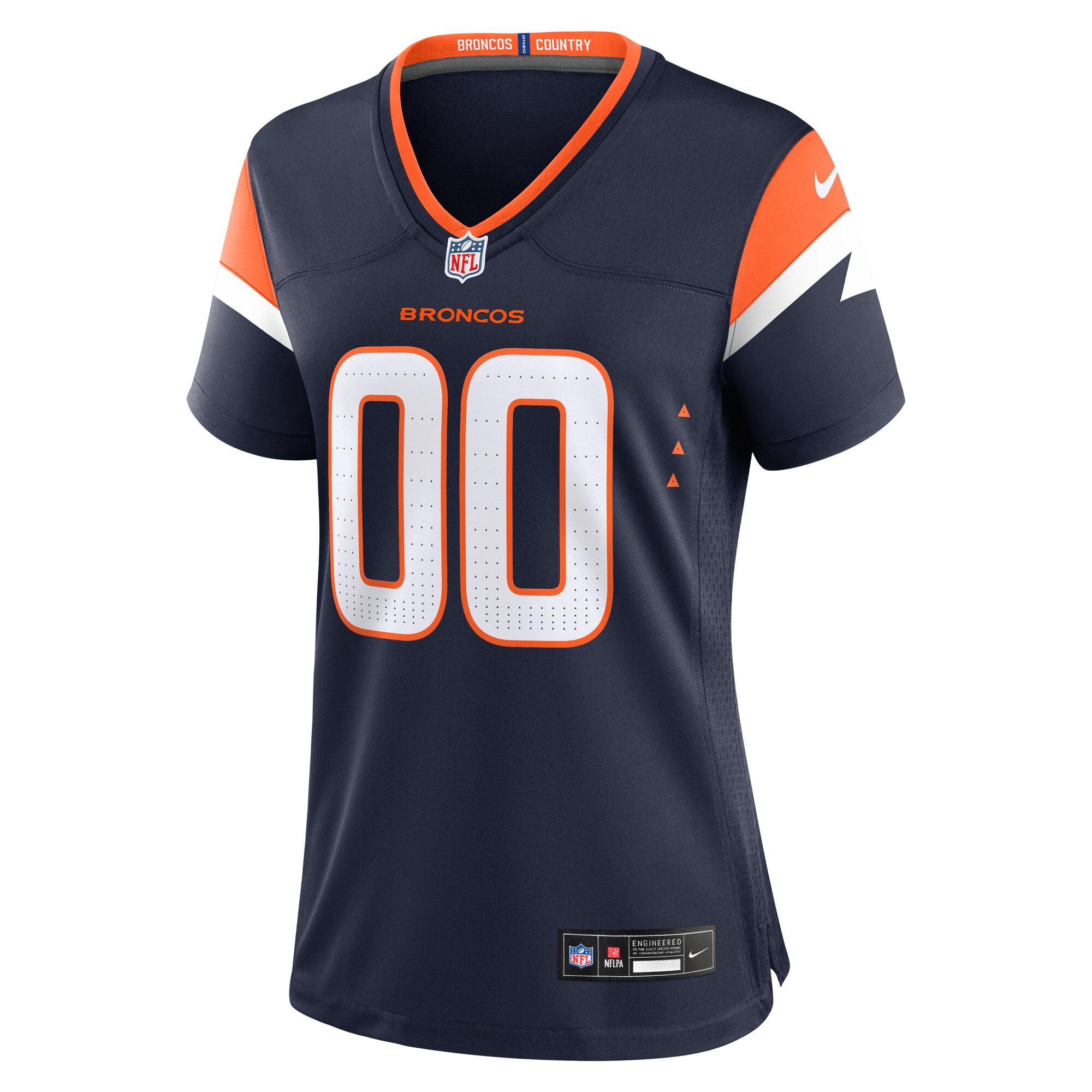 Denver Broncos Nike Women’s Alternate Custom Game Jersey – Navy - Image 2