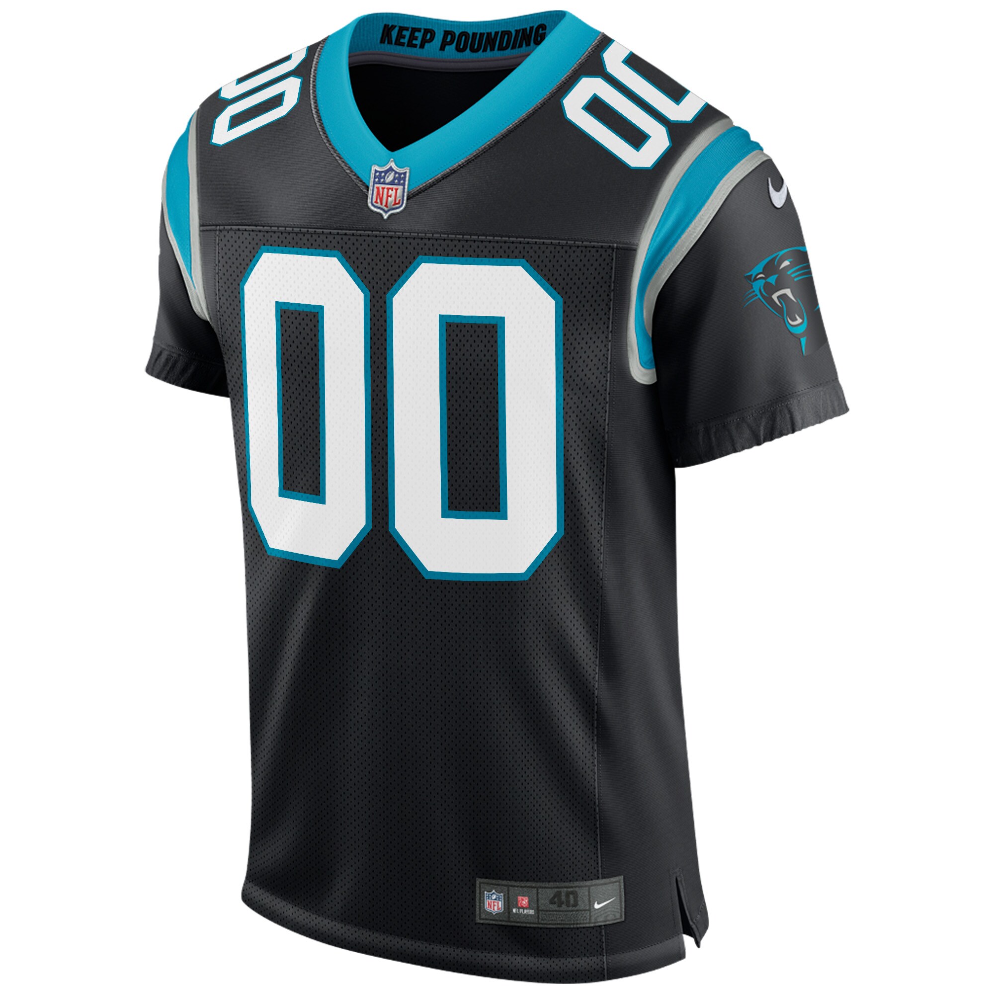 Carolina Panthers Nike Classic Custom Elite Jersey – Black - Image 2