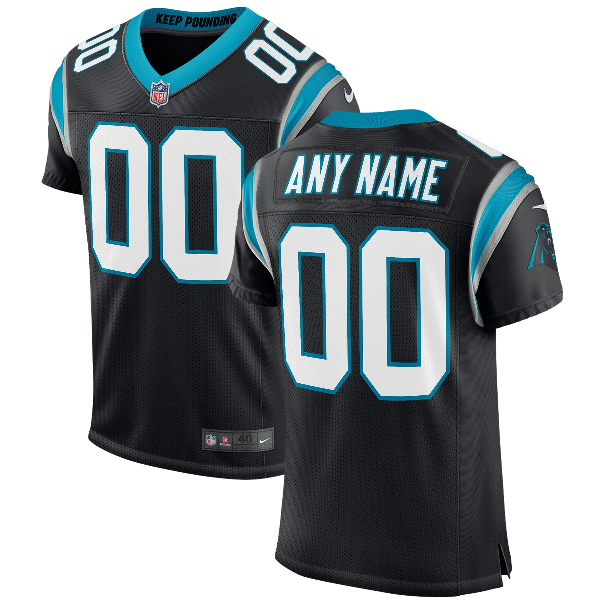 Carolina Panthers Nike Classic Custom Elite Jersey – Black