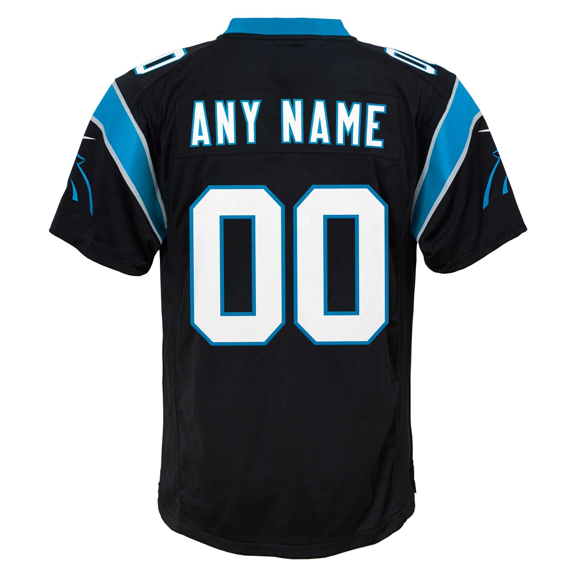 Carolina Panthers Nike Youth Custom Game Jersey – Black - Image 3