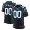 Carolina Panthers Nike Custom Game Jersey – Black